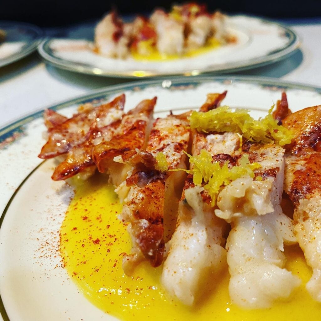 Butter Poached Lobster with a Sweet Corn Reduction by Chef Joe Muscarello