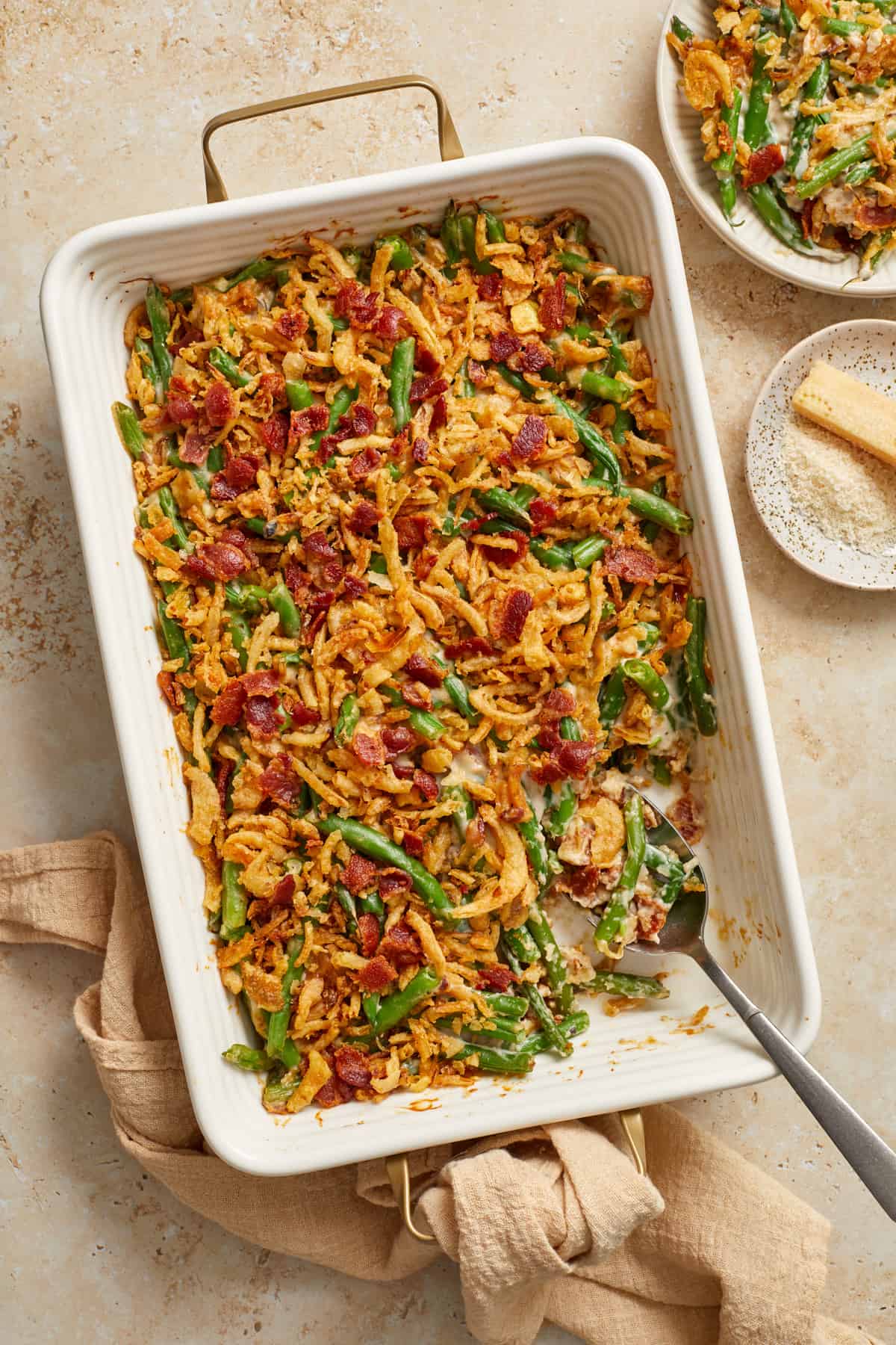 Thanksgiving green bean casserole, homemade green bean casserole, gourmet Thanksgiving sides, Thanksgiving private chef, holiday chef